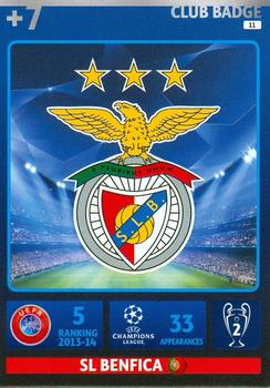 2014-15 Panini UCL Adrenalyn XL #011 Benfica Club Badge