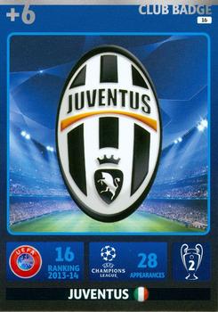 2014-15 Panini UCL Adrenalyn XL #016 Juventus Club Badge