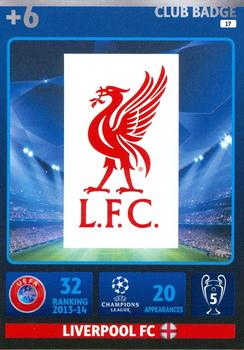 2014-15 Panini UCL Adrenalyn XL #017 Liverpool Club Badge