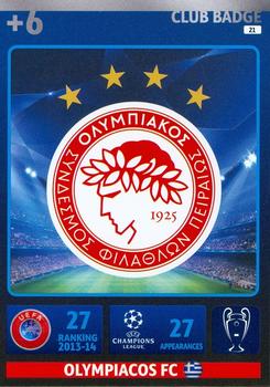 2014-15 Panini UCL Adrenalyn XL #021 Olympiacos Club Badge