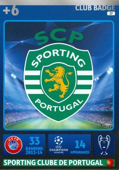 2014-15 Panini UCL Adrenalyn XL #027 Sporting Portugal Club Badge