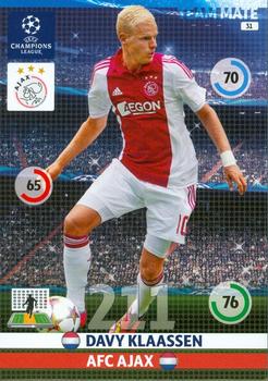 2014-15 Panini UCL Adrenalyn XL #031 Davy Klaassen