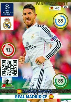 2014-15 Panini UCL Adrenalyn XL #274 Sergio Ramos