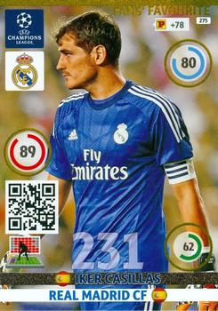 2014-15 Panini UCL Adrenalyn XL #275 Iker Casillas