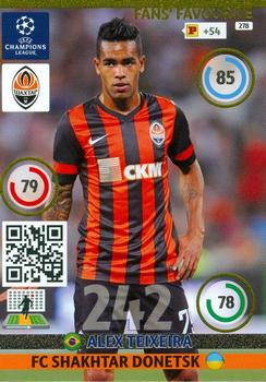 2014-15 Panini UCL Adrenalyn XL #278 Alex Teixeira