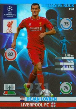 2014-15 Panini UCL Adrenalyn XL #295 Dejan Lovren