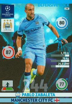 2014-15 Panini UCL Adrenalyn XL #298 Pablo Zabaleta