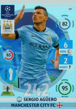 2014-15 Panini UCL Adrenalyn XL #329 Sergio Aguero