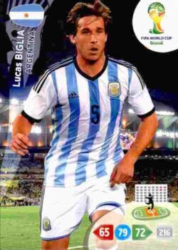 2014 Panini FIFA World Cup Brazil Adrenalyn XL #011 Lucas Biglia