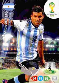 2014 Panini FIFA World Cup Brazil Adrenalyn XL #015 Sergio Agüero