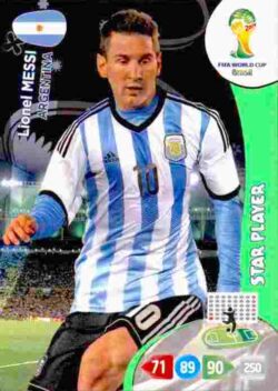 2014 Panini FIFA World Cup Brazil Adrenalyn XL #018 Lionel Messi