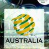 2014 Panini FIFA World Cup Brazil Adrenalyn XL #019 Australia Country Badge