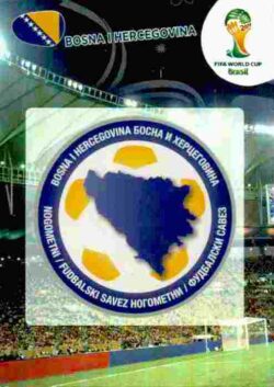 2014 Panini FIFA World Cup Brazil Adrenalyn XL #037 Bosnia and Herzegovina Country Badge