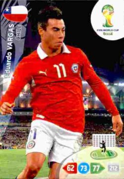 2014 Panini FIFA World Cup Brazil Adrenalyn XL #075 Eduardo Vargas