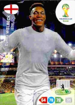 2014 Panini FIFA World Cup Brazil Adrenalyn XL #140 Danny Welbeck