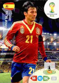 2014 Panini FIFA World Cup Brazil Adrenalyn XL #152 David Silva