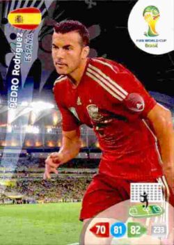 2014 Panini FIFA World Cup Brazil Adrenalyn XL #155 Pedro Rodriguez