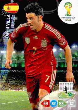 2014 Panini FIFA World Cup Brazil Adrenalyn XL #156 David Villa