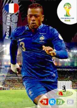 2014 Panini FIFA World Cup Brazil Adrenalyn XL #159 Patrice Evra