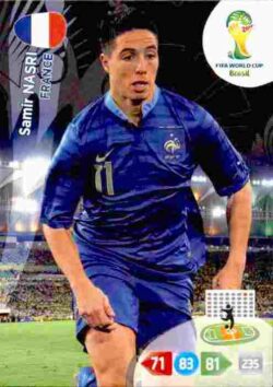 2014 Panini FIFA World Cup Brazil Adrenalyn XL #165 Samir Nasri