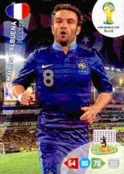 2014 Panini FIFA World Cup Brazil Adrenalyn XL #166 Mathieu Valbuena