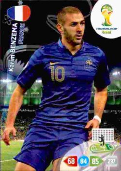 2014 Panini FIFA World Cup Brazil Adrenalyn XL #168 Karim Benzema