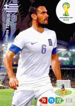 2014 Panini FIFA World Cup Brazil Adrenalyn XL #183 Alexandros Tziolis