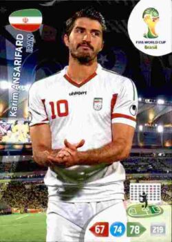 2014 Panini FIFA World Cup Brazil Adrenalyn XL #206 Karim Ansarifard