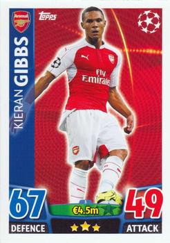 2015-16 Topps UCL Match Attax #003 Kieran Gibbs