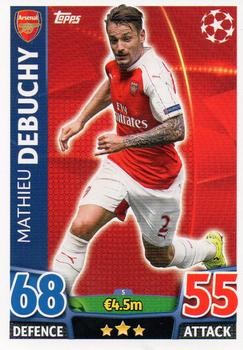 2015-16 Topps UCL Match Attax #005 Mathieu Debuchy