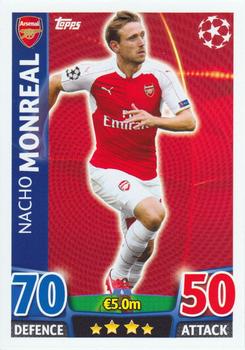 2015-16 Topps UCL Match Attax #006 Nacho Monreal