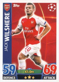 2015-16 Topps UCL Match Attax #009 Jack Wilshere