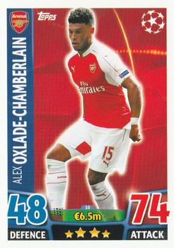 2015-16 Topps UCL Match Attax #010 Alex Oxlade-Chamberlain