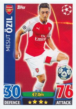 2015-16 Topps UCL Match Attax #012 Mesut Ozil