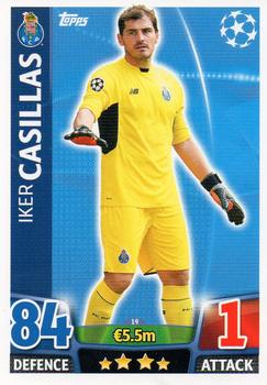 2015-16 Topps UCL Match Attax #019 Iker Casillas