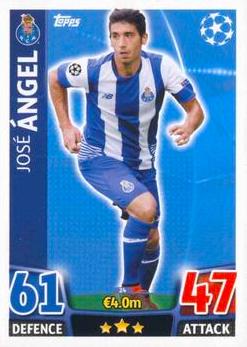 2015-16 Topps UCL Match Attax #024 José Ángel