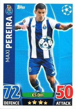 2015-16 Topps UCL Match Attax #025 Maxi Pereira