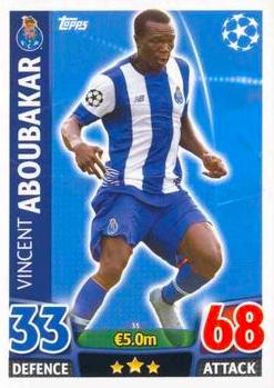 2015-16 Topps UCL Match Attax #035 Vincent Aboubakar