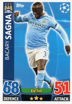 2015-16 Topps UCL Match Attax #038 Bacary Sagna