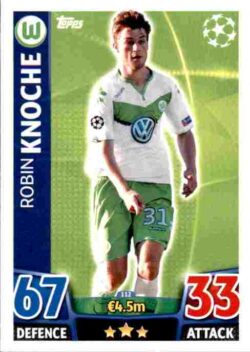 2015-16 Topps UCL Match Attax #112 Robin Knoche