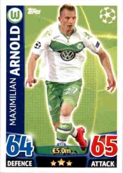 2015-16 Topps UCL Match Attax #122 Maximilian Arnold