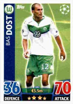 2015-16 Topps UCL Match Attax #125 Bas Dost