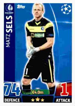 2015-16 Topps UCL Match Attax #307 Matz Sels