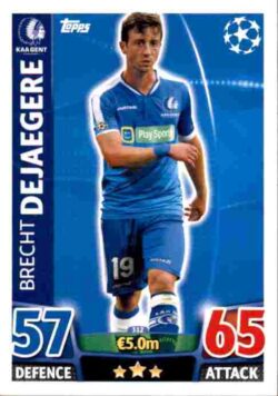 2015-16 Topps UCL Match Attax #312 Brecht Dejaegere