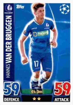 2015-16 Topps UCL Match Attax #317 Hannes Van Der Bruggen