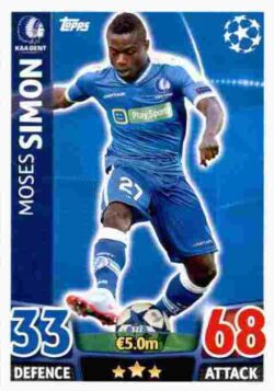 2015-16 Topps UCL Match Attax #322 Moses Simon