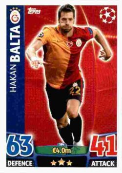 2015-16 Topps UCL Match Attax #384 Hakan Balta