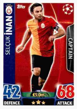 2015-16 Topps UCL Match Attax #390 Selcuk Inan