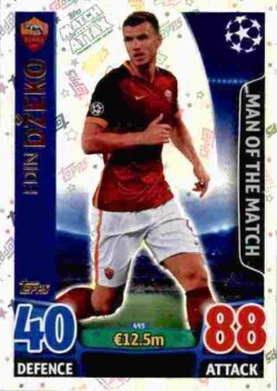 2015-16 Topps UCL Match Attax #493 Edin Džeko