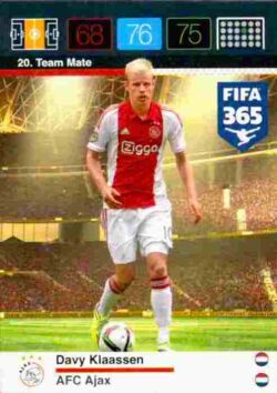 2015-16 Panini FIFA 365 Adrenalyn XL #020 Davy Klaassen